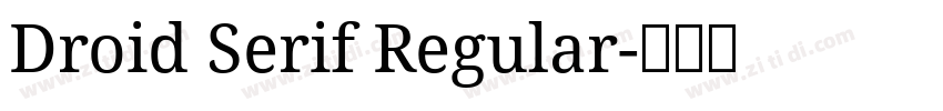 Droid Serif Regular字体转换